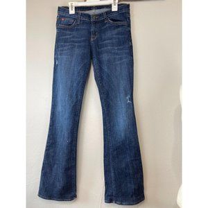 Women's Hudson Sz 27 Jeans Boot Cut Mid Rise Dark
